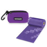 Best Pet Supplies dispensador de bolsas para caca de perro morado, ideal para paseos