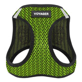 Harnais Best Pet Supplies Voyager à enfiler, vert lime, pour chien, mise en avant pratique.