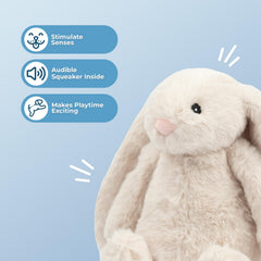 Best Pet Supplies Juguete interactivo con pato y sonido crujiente para estimular el juego.