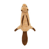Best Pet Supplies Juguete sin relleno con tela suave, enfoque ardilla mediana, juego en interiores.