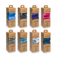Rollos de bolsas Best Pet Supplies para desechos de perro, fáciles de usar en paseos y viajes.