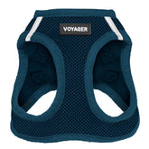 Best Pet Supplies Voyager arnés entrada malla aire azul, cómodo para paseos