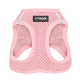 Arnés Voyager de Best Pet Supplies en rosa para paso cómodo con malla de aire.