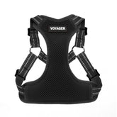 Best Pet Supplies Voyager arnés paso-entrada en negro para ajuste rápido.