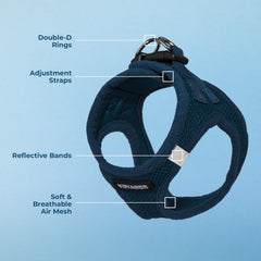 Best Pet Supplies Voyager cierre seguro con gancho y velcro para seguridad.