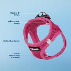 Best Pet Supplies Voyager cierre-velcro-y-hebilla ofrece seguridad adicional durante paseos.