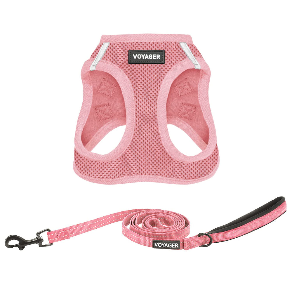 Harnais mesh respirant Best Pet Supplies Voyager, vue avant, confort lors des promenades.