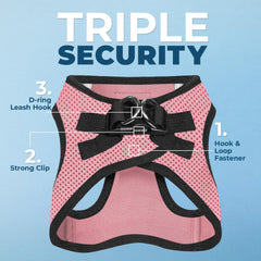 Harnais Voyager Best Pet Supplies en mesh respirant pour des promenades agréables.