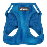 Harnais Voyager Best Pet Supplies bleu royal vue face, enfiler rapide et confortable