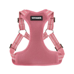 Best Pet Supplies Voyager Step-In Arnés adjustable con malla transpirable rosa para perros