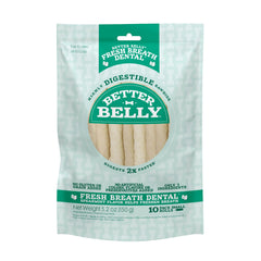 Better Belly Fresh Breath Dental rollos pequeños con menta para refrescar el aliento de tu perro