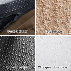 Capa impermeable protege la espuma ante derrames y limpieza fácil.