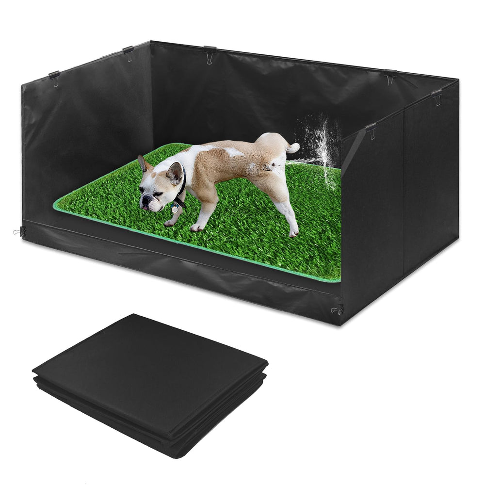 Bhyhok bandeja higiénica para perros con gramado artificial, uso interior fácil de limpiar