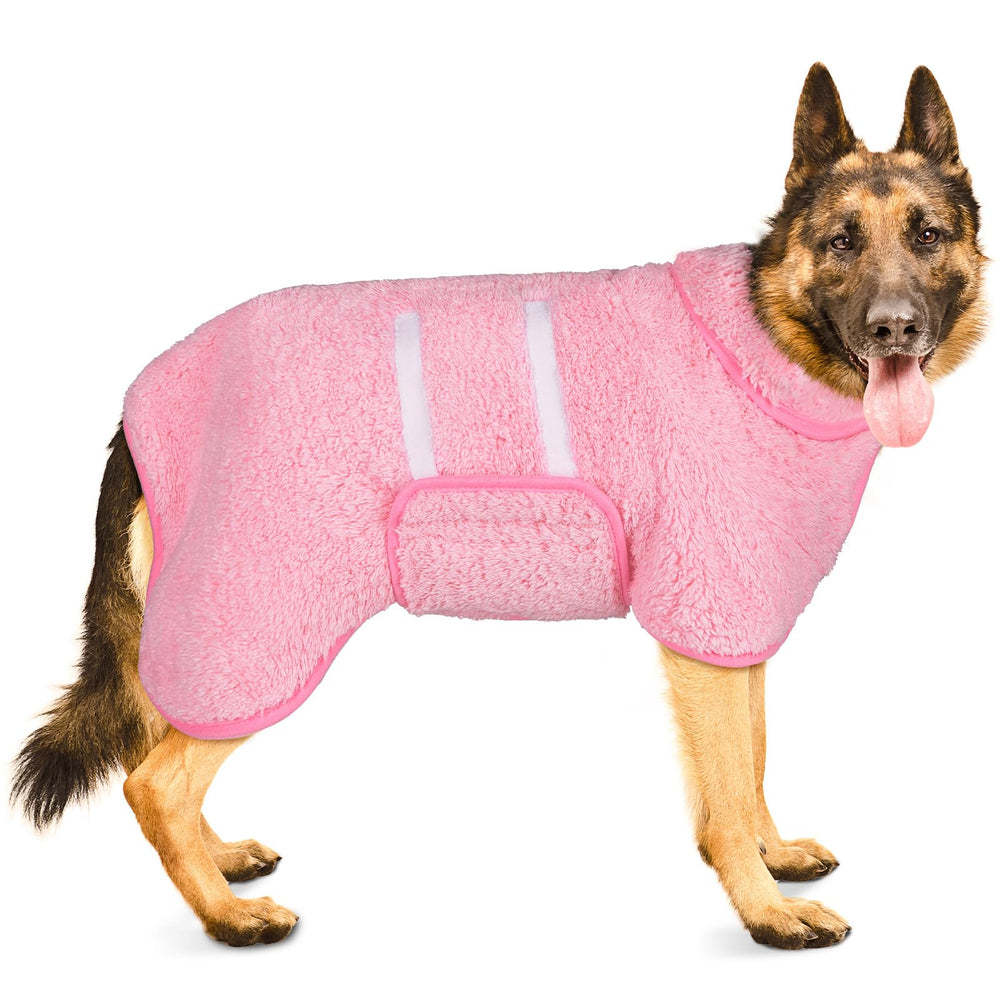 Bata Bienbee para perro, secado rápido tras el baño y mayor comodidad.