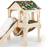 Bienbee cabaña para cobaya de doble piso, ideal para explorar y descansar
