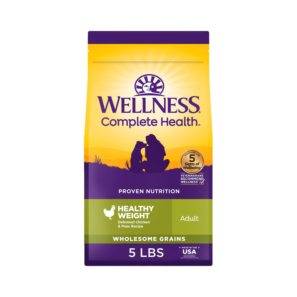 Wellness Complete Health: croquetas proteicas de pollo y guisantes para balance diario.