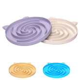 Bifeaw cuenco lento para gatos con patrón espiral, fomenta comer despacio