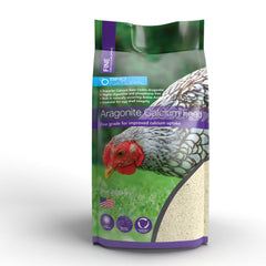 BirdNatural Aragonita Calcio para Aves Feed Fine 5 Libras en bolsa, mezcla fácil para aves.