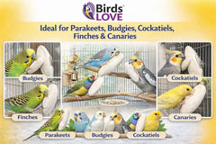 Birds LOVE empaque protector para reducir roturas durante envío.
