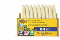 Birds LOVE cuttlebone natural secado al sol para aves, calcio esencial.