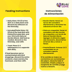 Birds LOVE fórmula sin conservantes ni endulzantes artificiales.