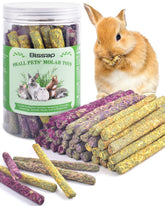 Bissap Rabbit Chew Sticks – rosas: estimulación diaria para conejos y roedores
