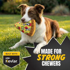 Bite Force costuras reforzadas con Kevlar para mordidas intensas.