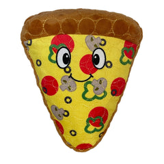 Bite Force rebanada de pizza con chirrido para juego prolongado.