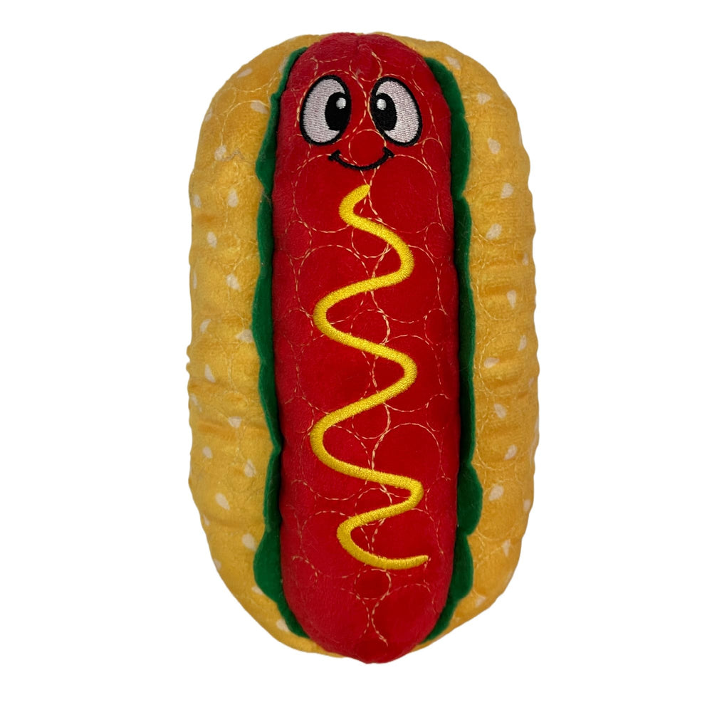 Bite Force Wieny Wiggle con chirrido para juego prolongado al aire libre