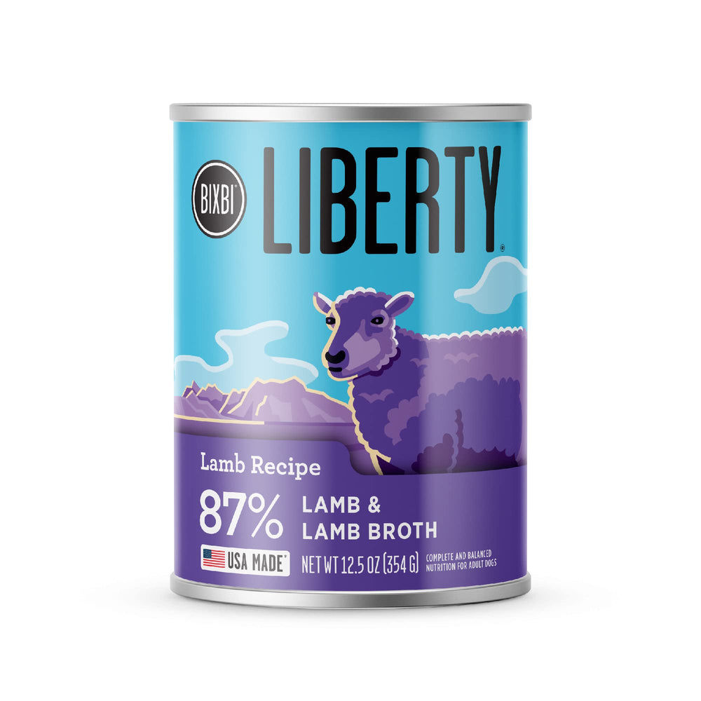 BIXBI Liberty: lata de cordero sin granos, ideal para perros sensibles