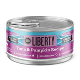 BIXBI Liberty, lata de atún con calabaza en salsa, sabor sabroso para la digestión.
