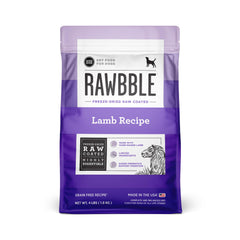 BIXBI Rawbble con capa cruda de cordero: sabor intenso y nutrición conservada.