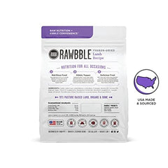 BIXBI Rawbble cordero 97% carne y órganos, enfoque proteico.