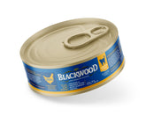 Lata Blackwood con pollo, hígado y calabaza para energía diaria.
