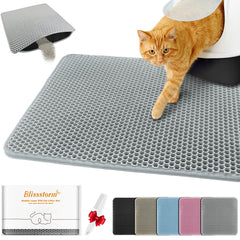 Almohadilla BlissStorm para arena de gato con doble capa facilita la recogida.