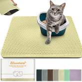 Blissstorm estera para caja de arena, entrada extragrande, atrapa arena de las patas