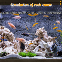 BLLREMIPSUR ornamento-tanque-habitat-submarino, ofrece escondite para peces y gambas.