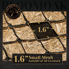 Bloomoak Slow Hay Net: uso en interiores y exteriores con PE resistente
