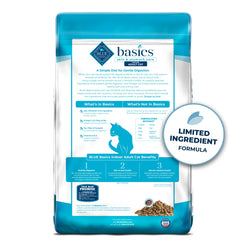 Blue Buffalo Basics: fibra de guisante y calabaza para digestión suave.
