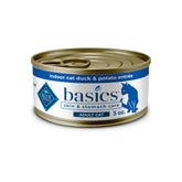 Blue Buffalo Basics lata de pato, primera proteína para dieta simple y natural.