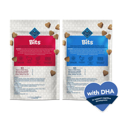 Blue Buffalo Bits, tratitos suaves de res en paquete, útiles para reforzar conductas.