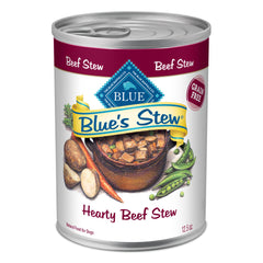 Blue Buffalo Blues Stew en lata, estofado sabroso con proteína para energía diaria.