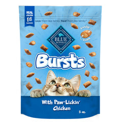 Blue Buffalo Bursts: corteza crujiente y centro cremoso para premiar gatos.