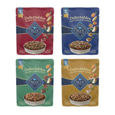 Blue Buffalo Delectables Toppers: paquete de 24 porciones para complementar la comida seca