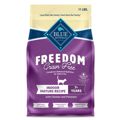 Blue Buffalo Freedom para gatos mayores, saco de 11 lb con comida seca