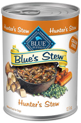 Blue's Stew Hunter's Stew: lata de 12.5 oz, alimento húmedo natural para perros adultos.