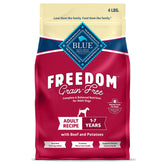 Blue Buffalo Libre de Granos: res como ingrediente principal para proteína real.