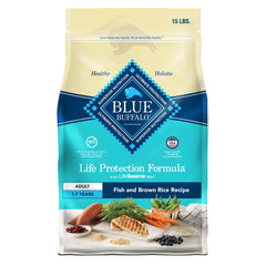 Blue Buffalo Life Protection Formula con pescado blanco real para una dieta equilibrada que favorece la musculatura.