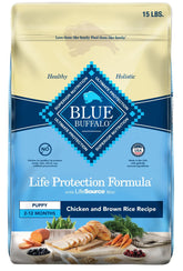 Blue Buffalo Life Protection Cachorro con pollo real y arroz marrón para una dieta equilibrada