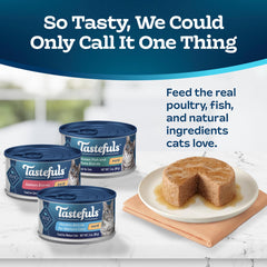 Blue Buffalo Tastefuls Ocean Fish Pate Can provides moisture to support hydration